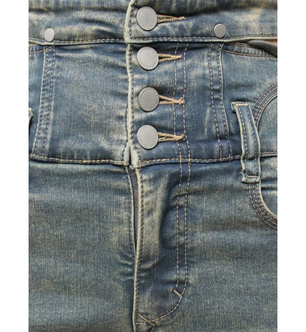 EMODA「サイドオープンハイウエストフレアパギンス」|デニム|