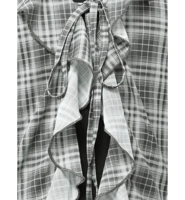 EMODA「ラッフルハングクロップドブラウス」|シャツ・ブラウス|