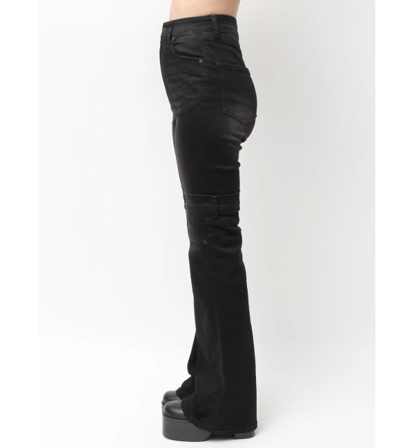 EMODA「ハイカバーフレアパギンス」|デニム|