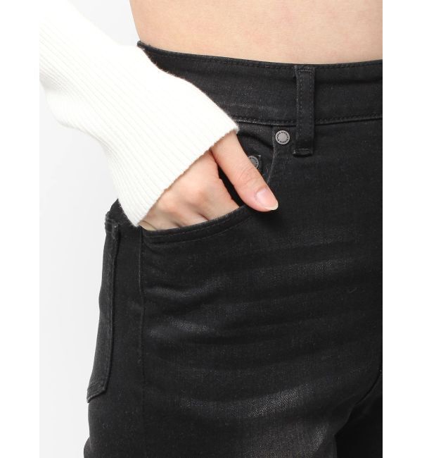 EMODA「ハイカバーフレアパギンス」|デニム|