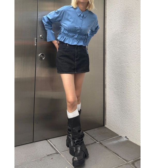 EMODA「サイドリボンストリングシャツ」|シャツ・ブラウス|