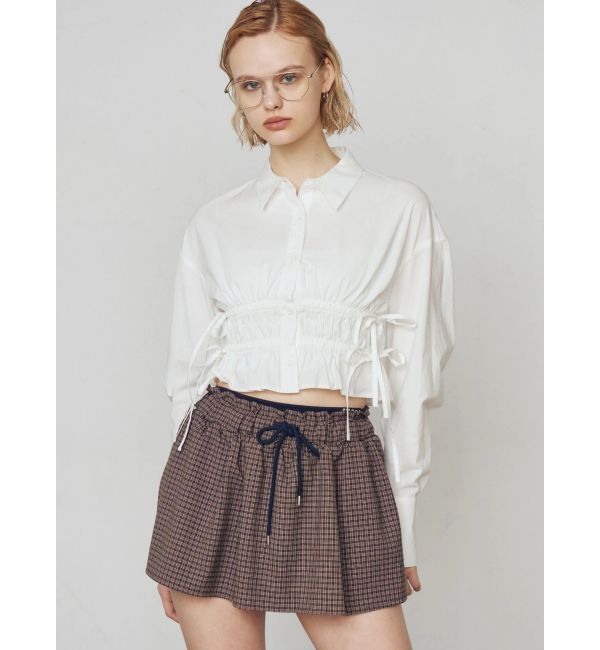 EMODA「サイドリボンストリングシャツ」|シャツ・ブラウス|