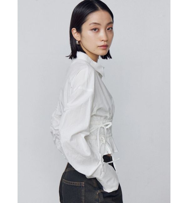 EMODA「サイドリボンストリングシャツ」|シャツ・ブラウス|