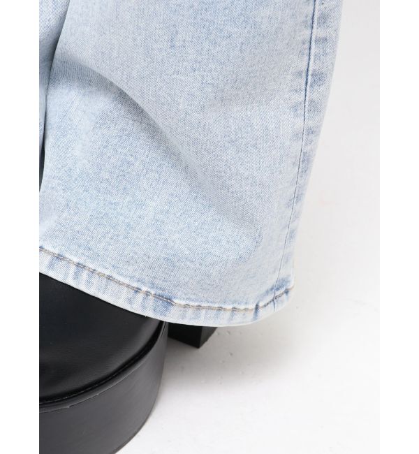 EMODA「ドットラインハイウエストフレアパギンス」|デニム|