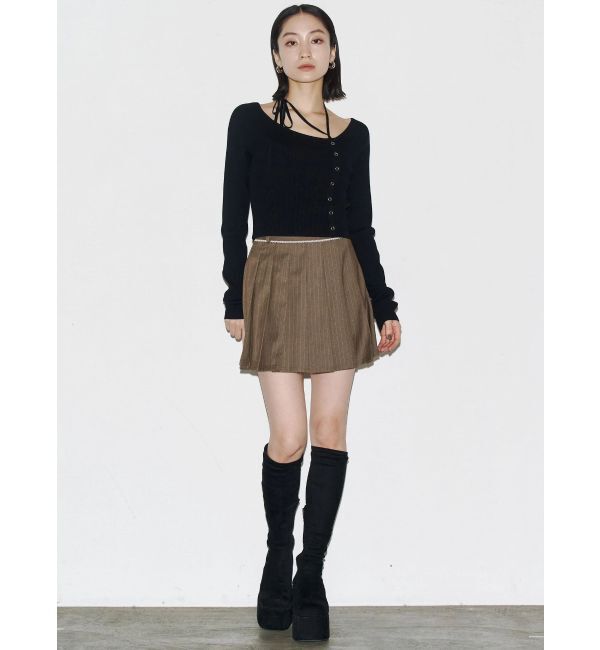 EMODA「アシンメトリーチョーカーニット」|ニット・セーター|