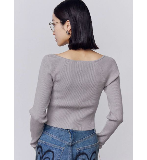 EMODA「アシンメトリーチョーカーニット」|ニット・セーター|