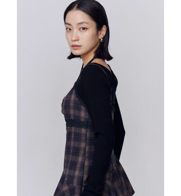 EMODA「アシンメトリーチョーカーニット」|ニット・セーター|