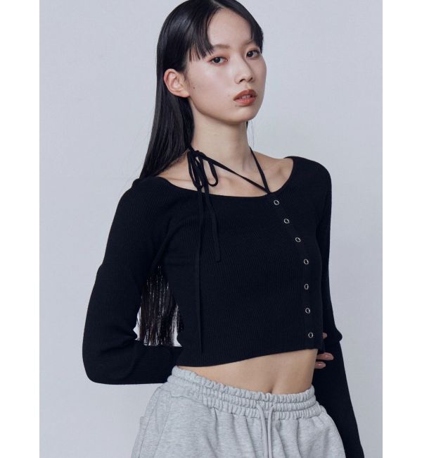 EMODA「アシンメトリーチョーカーニット」|ニット・セーター|