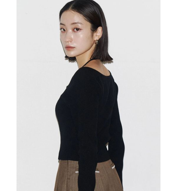EMODA「アシンメトリーチョーカーニット」|ニット・セーター|