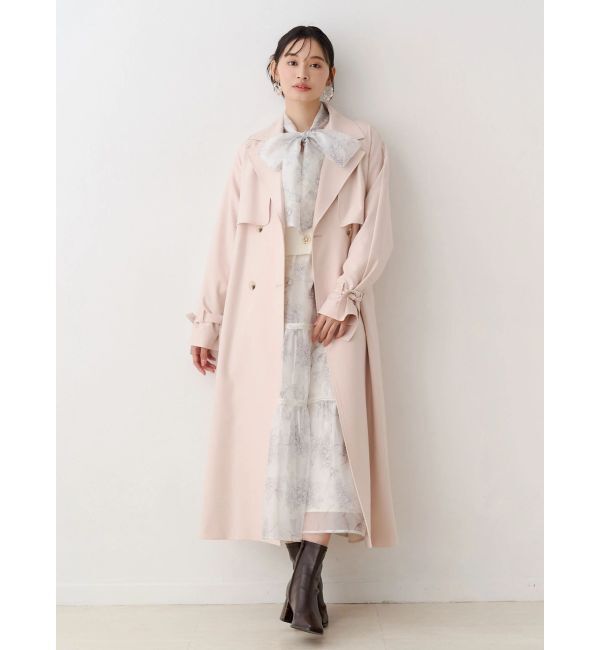 MERCURYDUO「バックチュールトレンチコート」|トレンチコート|