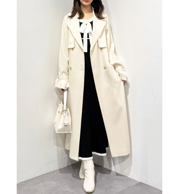 MERCURYDUO「バックチュールトレンチコート」|トレンチコート|