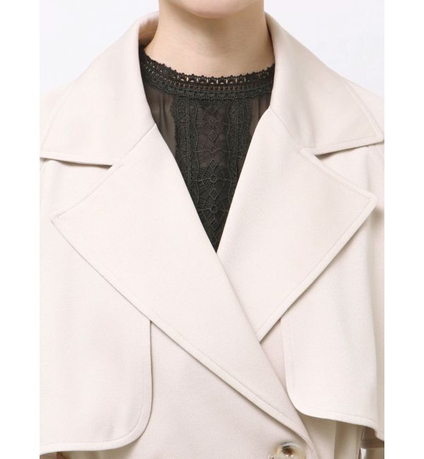 MERCURYDUO「バックチュールトレンチコート」|トレンチコート|