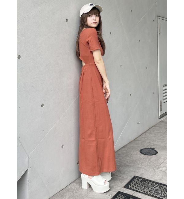 MURUA「アシメネックバックオープンワンピース」|ワンピース|