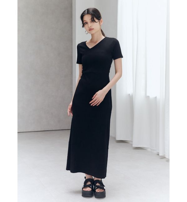 MURUA「アシメネックバックオープンワンピース」|ワンピース|