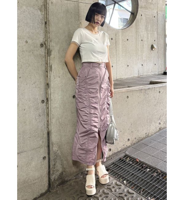 MURUA「チュールトリムコンパクトTシャツ」|Tシャツ・カットソー|