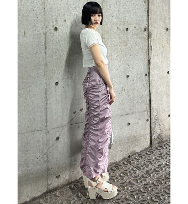 MURUA「チュールトリムコンパクトTシャツ」|Tシャツ・カットソー|