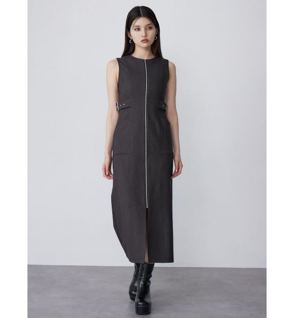 MURUA「サイドベルトジップナローワンピース」|ワンピース|