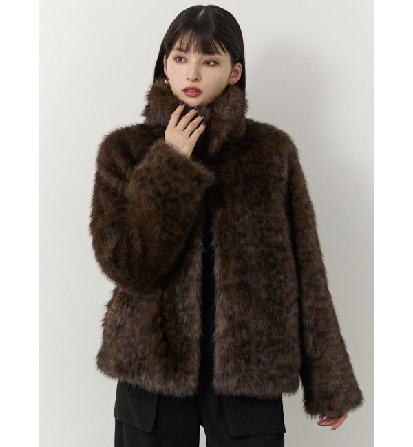 MURUA「レオパードフェイクファーコート」|その他|