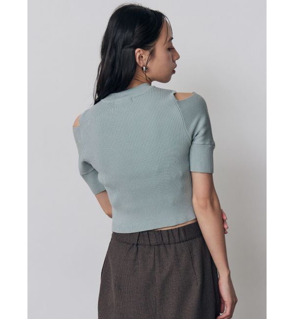 MURUA「ZIPカシュクールハーフニット」|ニット・セーター|