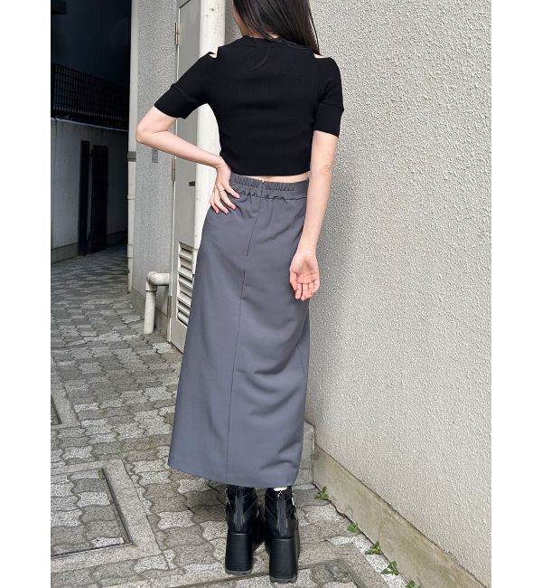 MURUA「ZIPカシュクールハーフニット」|ニット・セーター|