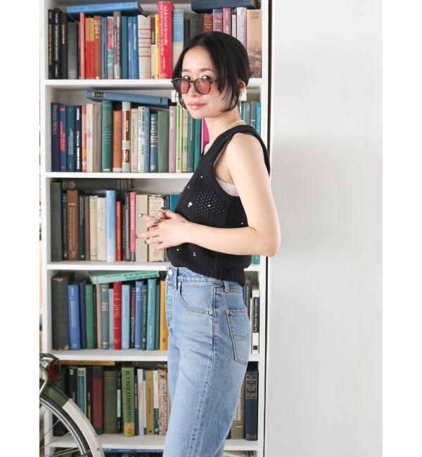 Ungrid「ビジューニットベスト」|ニット・セーター|