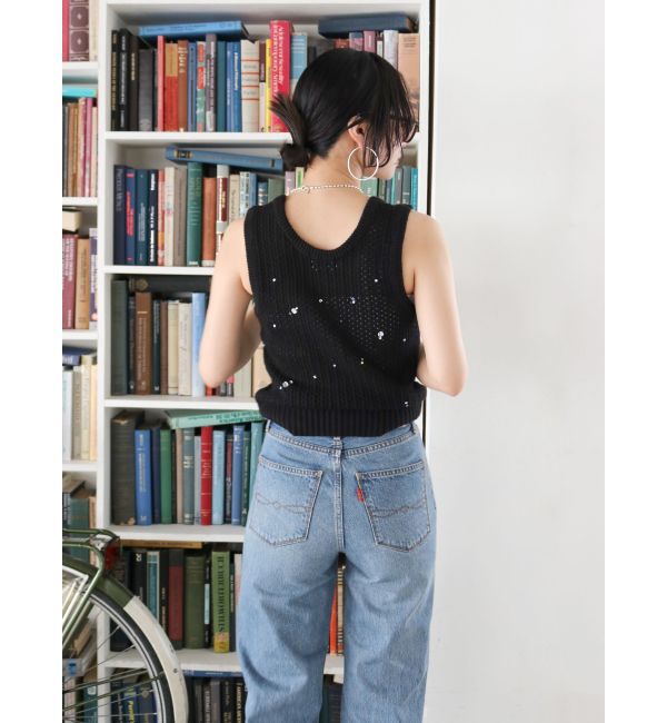 Ungrid「ビジューニットベスト」|ニット・セーター|