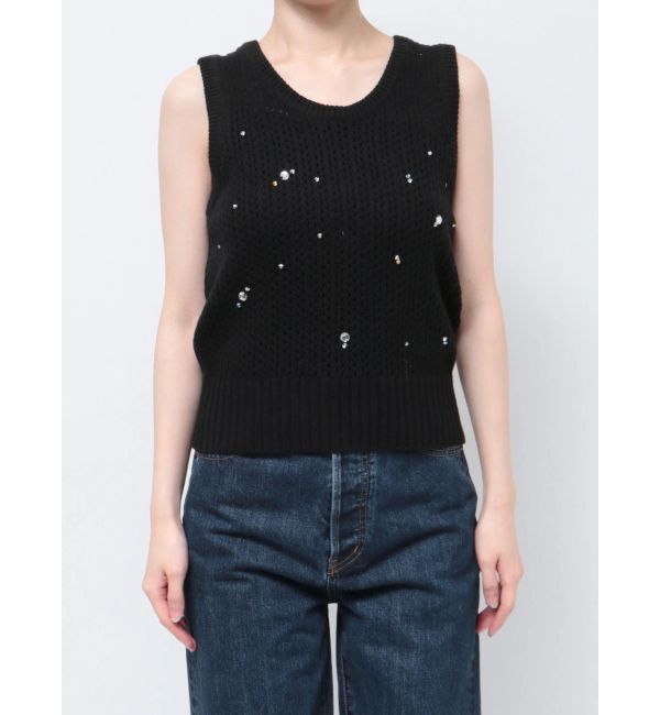 Ungrid「ビジューニットベスト」|ニット・セーター|