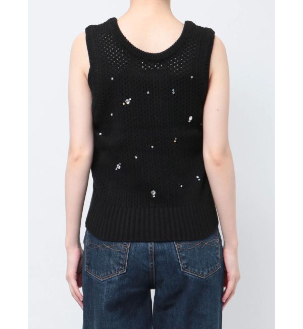 Ungrid「ビジューニットベスト」|ニット・セーター|