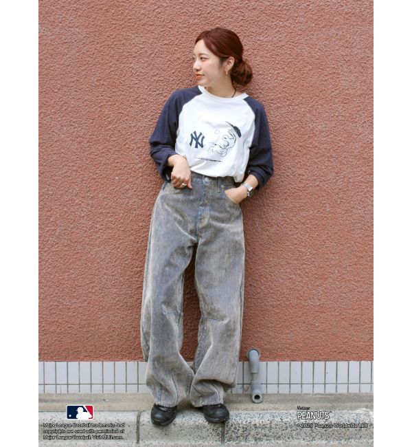 Ungrid「【MLB&times;PEANUTS】ラグランTee」|Tシャツ・カットソー|