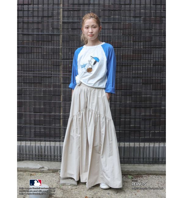 Ungrid「【MLB&times;PEANUTS】ラグランTee」|Tシャツ・カットソー|