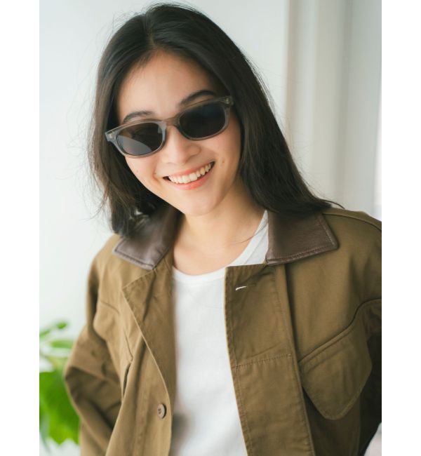 Ungrid「スクエアフレームカラーレンズサングラス」|サングラス|