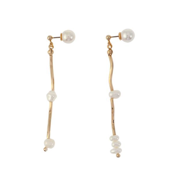 LAGUNAMOON「LADYランダムパールツイストミックスピアス」|ピアス|