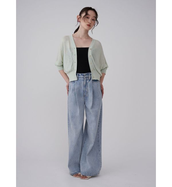 LAGUNAMOON「2WAYラメシアーカーディガン」|カーディガン|