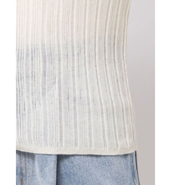 LAGUNAMOON「シアーニットショートスリーブカーデ」|カーディガン|