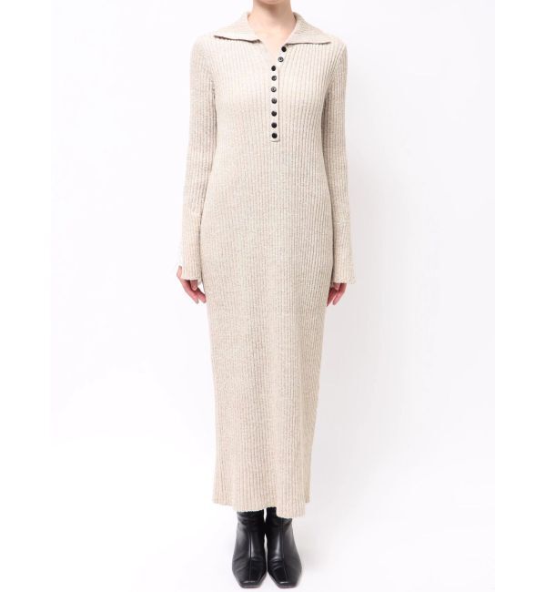 LAGUNAMOON「ラメブレンドレースカフスニットワンピース」|ワンピース|