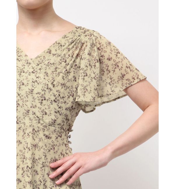 LAGUNAMOON「フロラルカシュクールワンピース」|ワンピース|