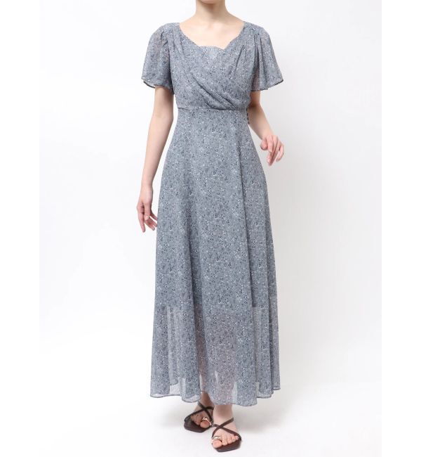 LAGUNAMOON「フロラルカシュクールワンピース」|ワンピース|