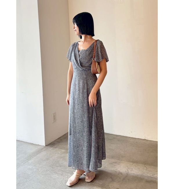 LAGUNAMOON「フロラルカシュクールワンピース」|ワンピース|