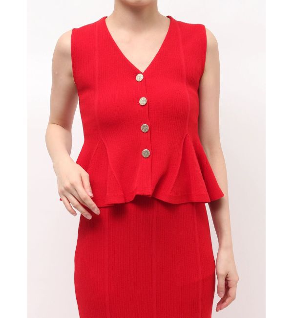 LAGUNAMOON「ペプラムノースリニットトップス」|ニット・セーター|