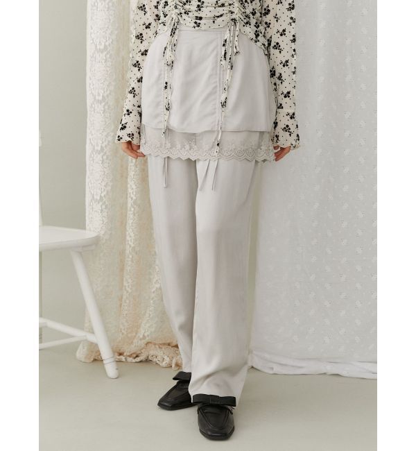 merry jenny「サテンレイヤードパンツ」|その他|