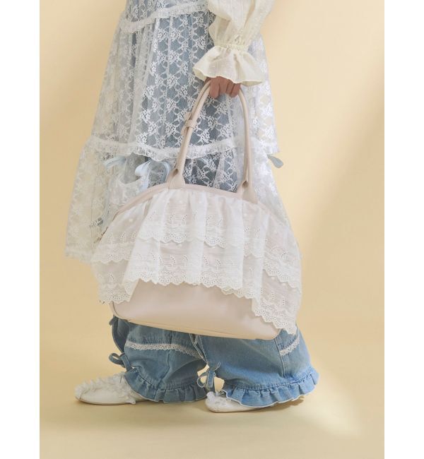 merry jenny「クリームボストンバッグ」|ボストンバッグ|