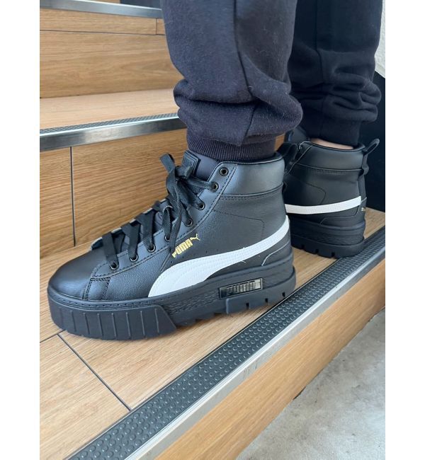 GYDA「PUMA メイズミッドウィメンズ」|スニーカー|ブラック