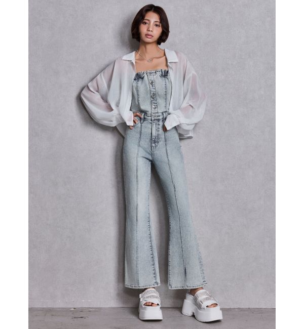 GYDA「SHEERラメショートシャツ」|シャツ・ブラウス|