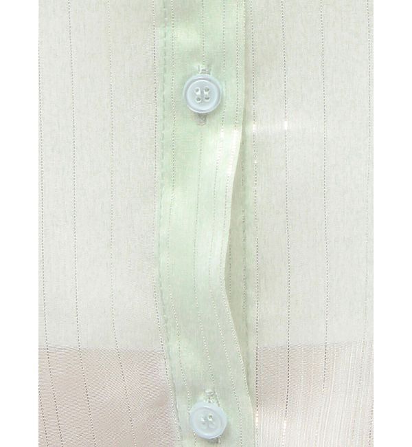 GYDA「SHEERラメショートシャツ」|シャツ・ブラウス|