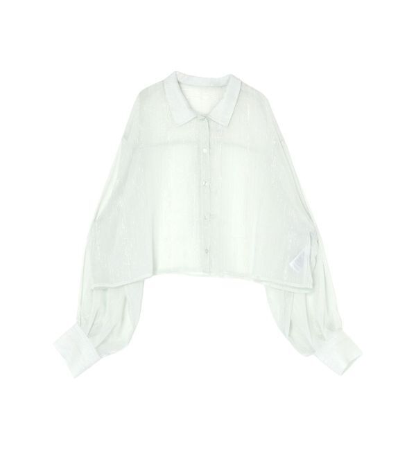 GYDA「SHEERラメショートシャツ」|シャツ・ブラウス|