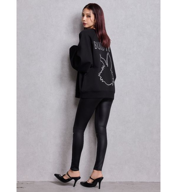 GYDA「GDビジューMOLDチェーンストラップポインテッドミュール」|パンプス|