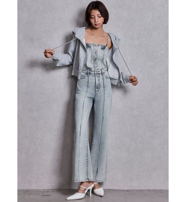 GYDA「GDビジューMOLDチェーンストラップポインテッドミュール」|パンプス|