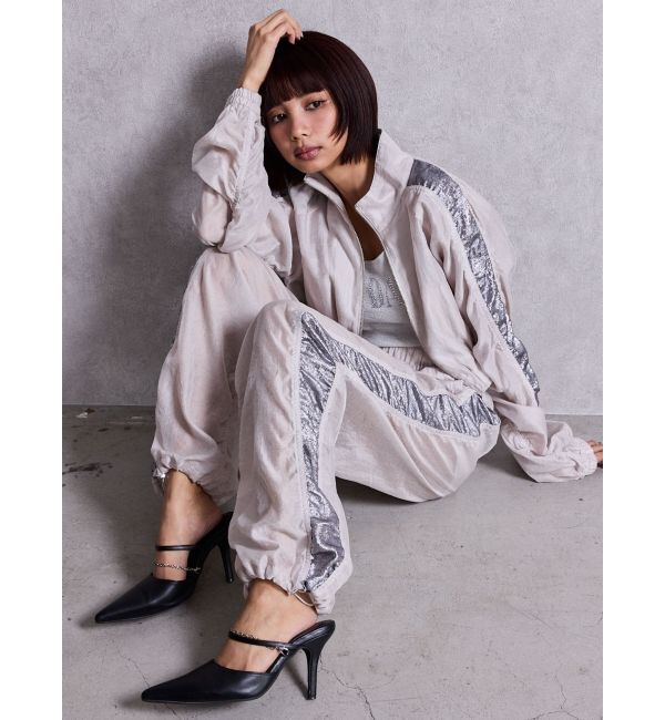 GYDA「GDビジューMOLDチェーンストラップポインテッドミュール」|パンプス|