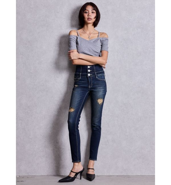 GYDA「GDビジューMOLDチェーンストラップポインテッドミュール」|パンプス|