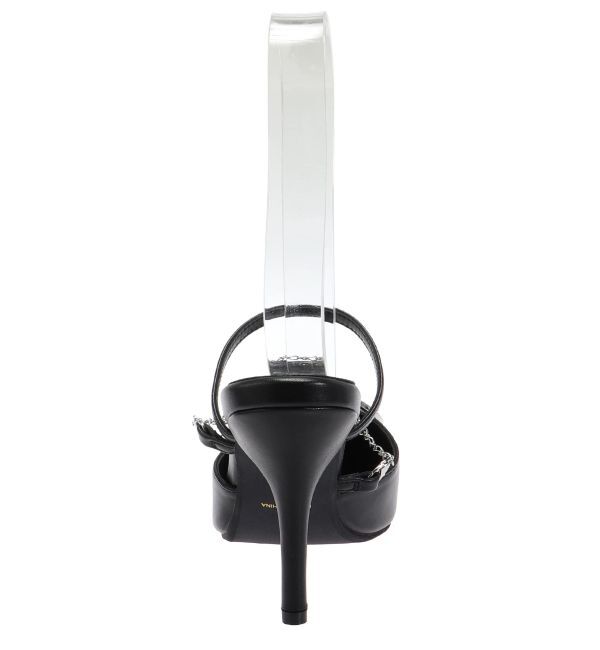 GYDA「GDビジューMOLDチェーンストラップポインテッドミュール」|パンプス|